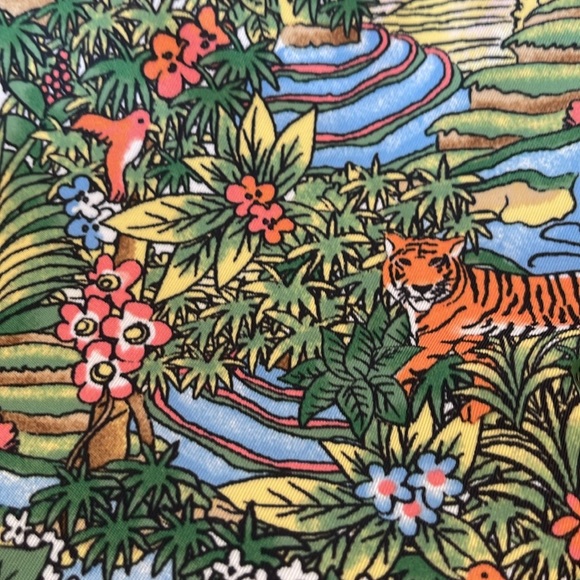 Sakroots Cosmetic Bag Bali Wana Animal Rain Forest Jungle Green Essentials Large - Picture 6 of 10